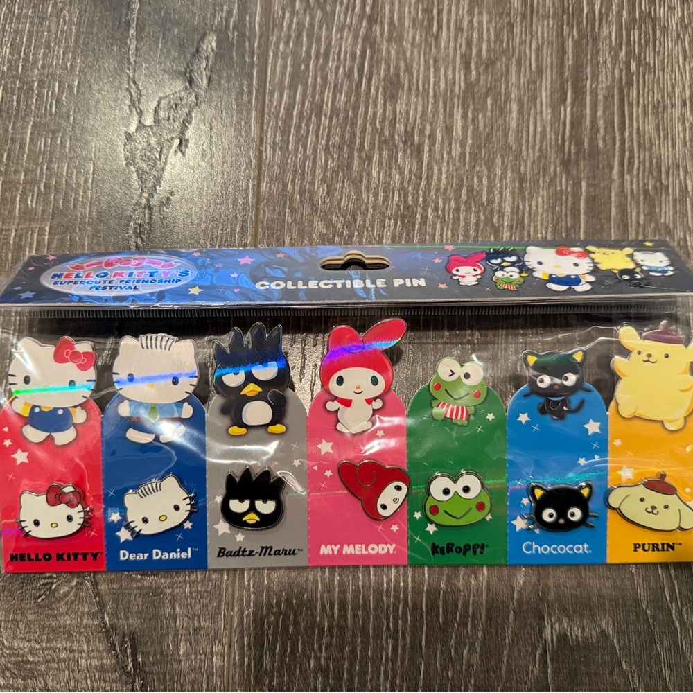 Sanrio Character Pin Set - Hello Kitty Supercute Friendship Festival